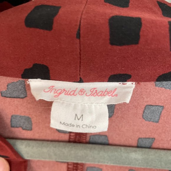 INGRID & ISABEL Everywhere Abstract Print Maternity Tunic Dress Size M 8/10 - Picture 5 of 7